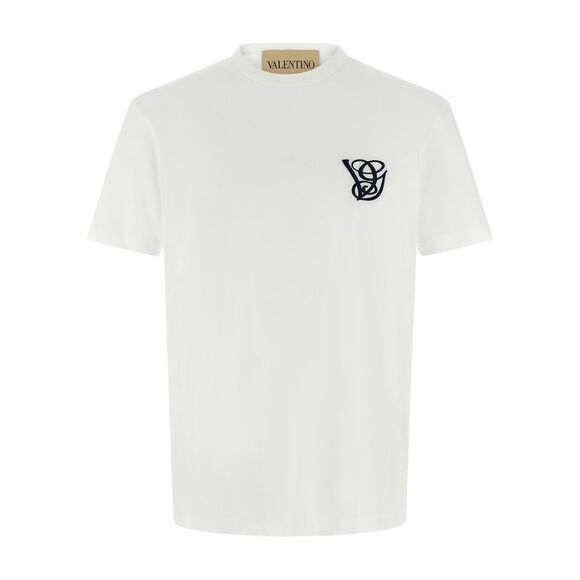 Valentino Garavani Men Valentino Garavani Logo Embroidery T-Shirt